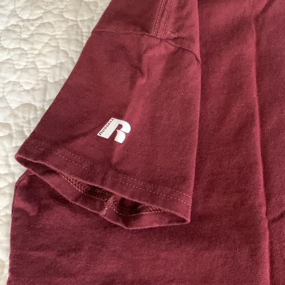 Russel Athletic Boys Maroon T-Shirt 6/7 - Picture 3 of 4